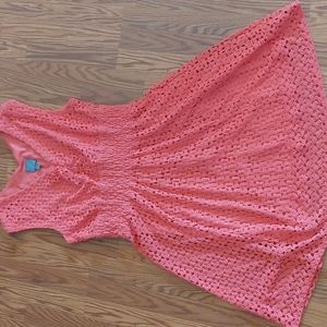 Rabbit,  Rabbit,  Rabbit Fit & Flare Dress, Sz XL, Coral, Sleeveless